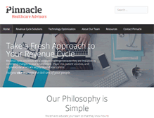 Tablet Screenshot of pinnaclehca.com